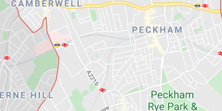 Map of Southwark
